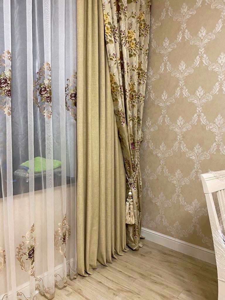 Шторы с цветами 2